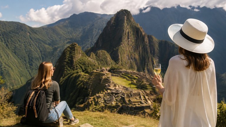 Tour económico vs tour de lujo en Perú desde Chile